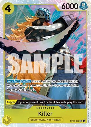 Killer (ST36-002) - [Starter Deck 36: YELLOW Eustass"Captain"Kid] Foil