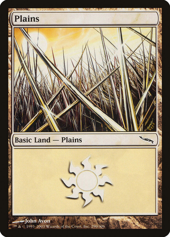 Plains (290) [Mirrodin] Foil