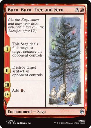 Burn, Burn, Tree and Fern  [The Hobbit]