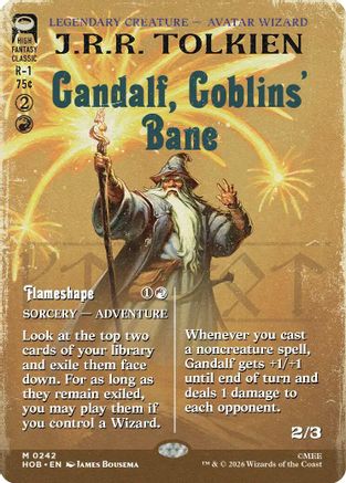Gandalf, Goblins' Bane (Borderless)  [The Hobbit] Foil