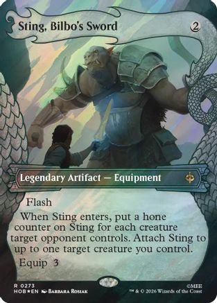 Sting, Bilbo's Sword (Showcase) (Surge Foil)  [The Hobbit] Foil