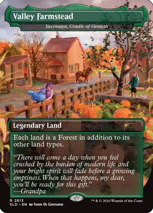 Valley Farmstead - Yavimaya, Cradle of Growth  [Secret Lair Drop Series] Foil