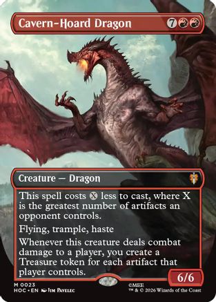 Cavern-Hoard Dragon (Borderless)  [The Hobbit: Eternal-Legal] Foil