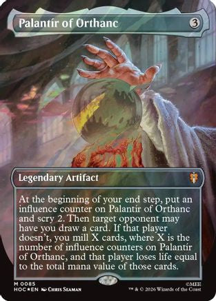 Palantir of Orthanc (Borderless) (Surge Foil)  [The Hobbit: Eternal-Legal] Foil