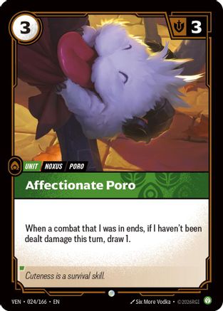 Affectionate Poro (024/166) - Riftbound - [Vendetta]