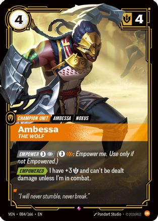 Ambessa - The Wolf (084/166) - Riftbound - [Vendetta] Foil
