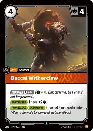 Baccai Witherclaw (078/166) - Riftbound - [Vendetta]
