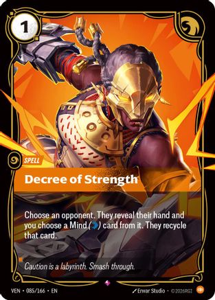 Decree of Strength (085/166) - Riftbound - [Vendetta] Foil