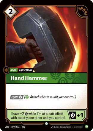 Hand Hammer (027/166) - Riftbound - [Vendetta]