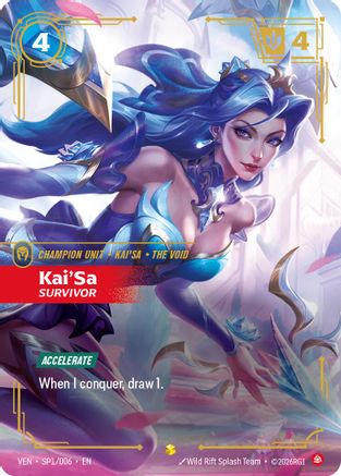 Kai'Sa - Survivor (SP1/006) - Riftbound - [Vendetta] Foil