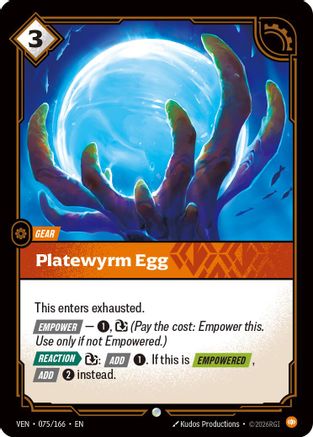 Platewyrm Egg (075/166) - Riftbound - [Vendetta] Foil