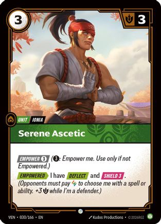 Serene Ascetic (030/166) - Riftbound - [Vendetta]