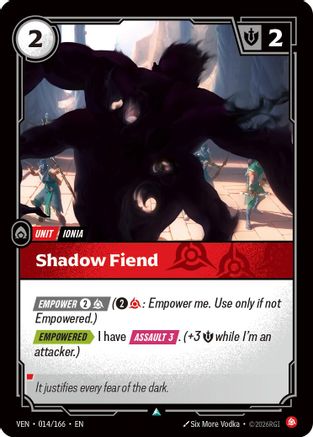 Shadow Fiend (014/166) - Riftbound - [Vendetta] Foil