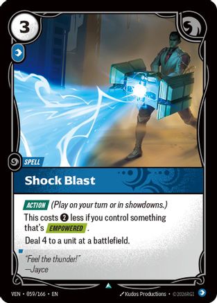 Shock Blast (059/166) - Riftbound - [Vendetta] Foil