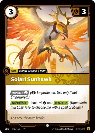 Solari Sunhawk (122/166) - Riftbound - [Vendetta]