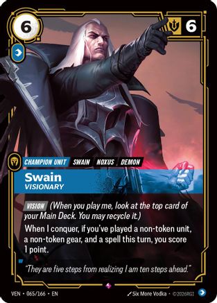 Swain - Visionary (065/166) - Riftbound - [Vendetta] Foil
