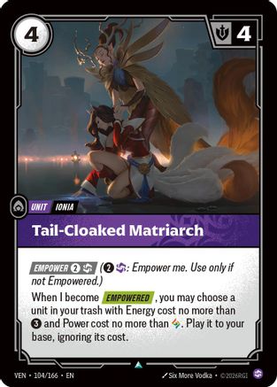 Tail-Cloaked Matriarch (104/166) - Riftbound - [Vendetta] Foil