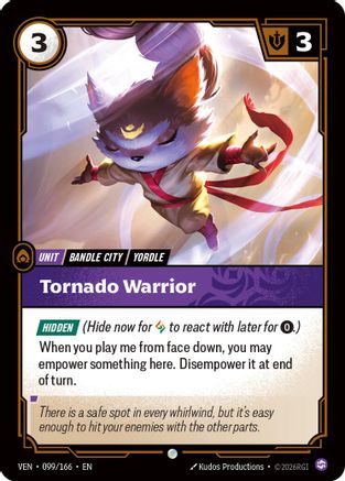 Tornado Warrior (099/166) - Riftbound - [Vendetta] Foil