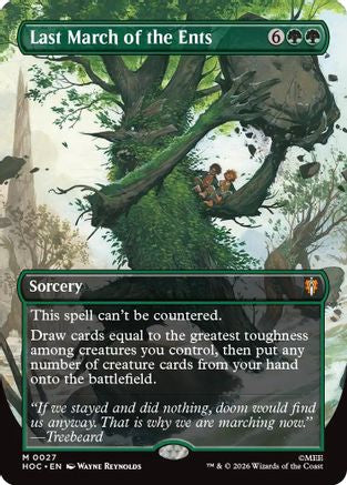 Last March of the Ents (Borderless)  [The Hobbit: Eternal-Legal] Foil