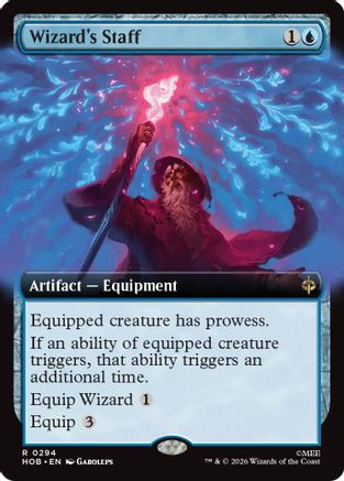 Wizard's Staff (Extended Art)  [The Hobbit] Foil