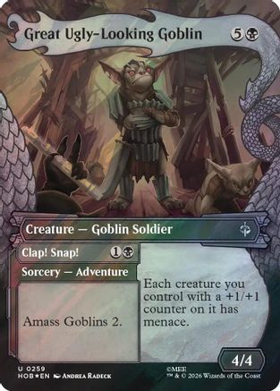 Great Ugly-Looking Goblin (Showcase) (Surge Foil)  [The Hobbit] Foil