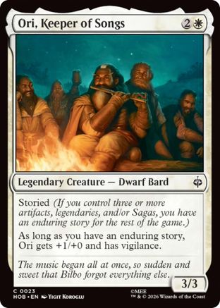 Ori, Keeper of Songs  [The Hobbit]