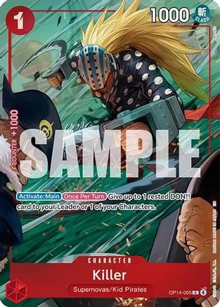 Killer (One Piece Card Game Illustration Box Vol. 8) (OP14-005) - [One Piece Promotion Cards] Foil