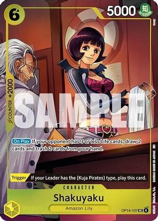 Shakuyaku (One Piece Card Game Illustration Box Vol. 7) (OP14-107) - [One Piece Promotion Cards] Foil