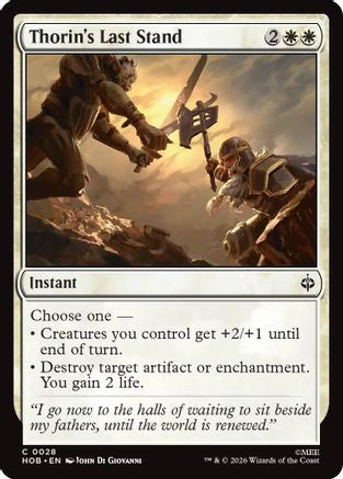 Thorin's Last Stand  [The Hobbit] Foil