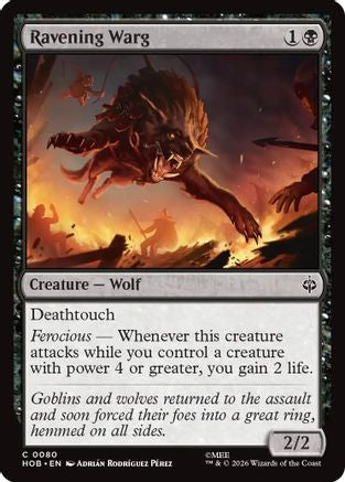 Ravening Warg  [The Hobbit] Foil