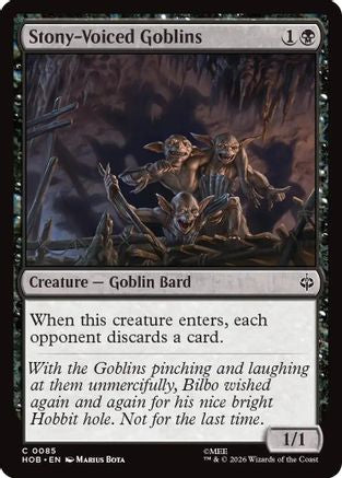Stony-Voiced Goblins  [The Hobbit]