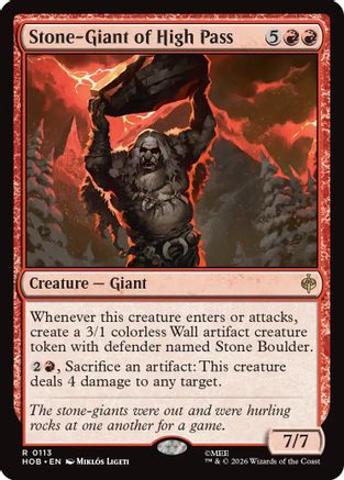 Stone-Giant of High Pass  [The Hobbit] Foil