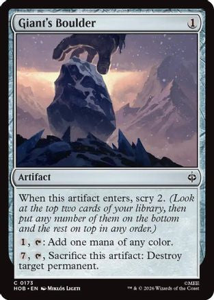Giant's Boulder  [The Hobbit]