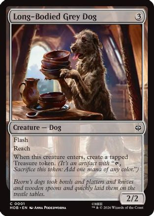 Long-Bodied Grey Dog  [The Hobbit] Foil
