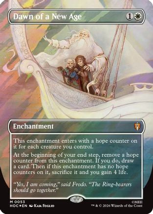 Dawn of a New Age (Borderless) (Surge Foil)  [The Hobbit: Eternal-Legal] Foil