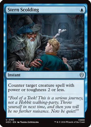 Stern Scolding  [The Hobbit: Eternal-Legal]