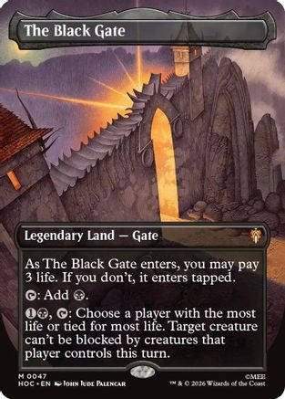 The Black Gate (Borderless)  [The Hobbit: Eternal-Legal] Foil