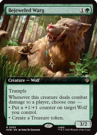 Bejeweled Warg (Extended Art)  [The Hobbit] Foil