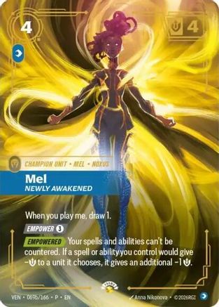 Mel - Newly Awakened (069b/166) - Riftbound - [Riftbound Organized Play Promotional Cards] Foil