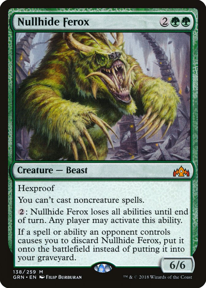 Nullhide Ferox [Guilds of Ravnica] Foil