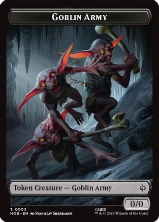 Goblin Army (0003) // Wolf Double-Sided Token  [The Hobbit] Foil