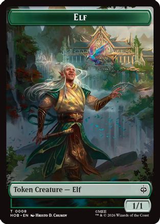 Elf // Treasure (0013) Double-Sided Token  [The Hobbit]