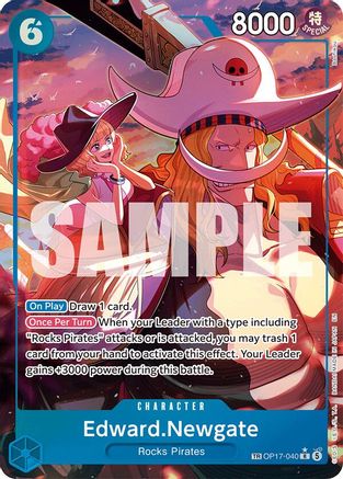 Edward.Newgate (040) (TR) (OP17-040) - [The World's Strongest Warriors] Foil