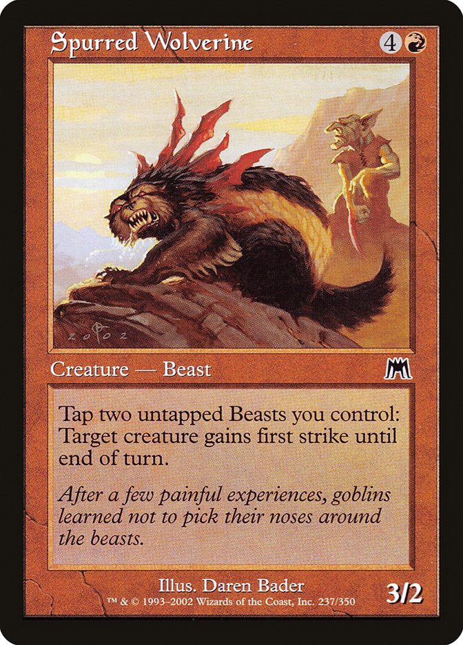 Spurred Wolverine [Onslaught] Foil