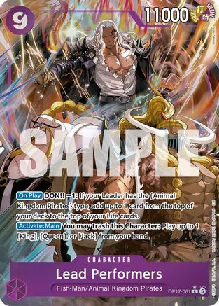 Lead Performers (Alternate Art) (OP17-061) - [The World's Strongest Warriors] Foil