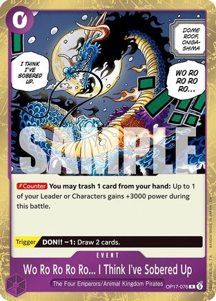 Wo Ro Ro Ro Ro... I Think I've Sobered Up (OP17-076) - [The World's Strongest Warriors] Foil