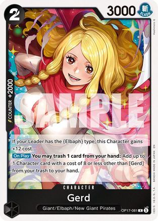 Gerd (OP17-081) - [The World's Strongest Warriors] Foil