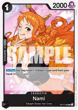 Nami (086) (OP17-086) - [The World's Strongest Warriors]