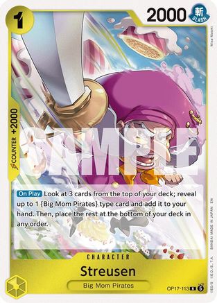 Streusen (113) (OP17-113) - [The World's Strongest Warriors] Foil