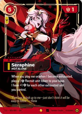 Seraphine, Not Alone (T1 Worlds Champion Signature Edition Bundle) (T1S 005/005) - Riftbound - [Riftbound Promotional Cards] Foil